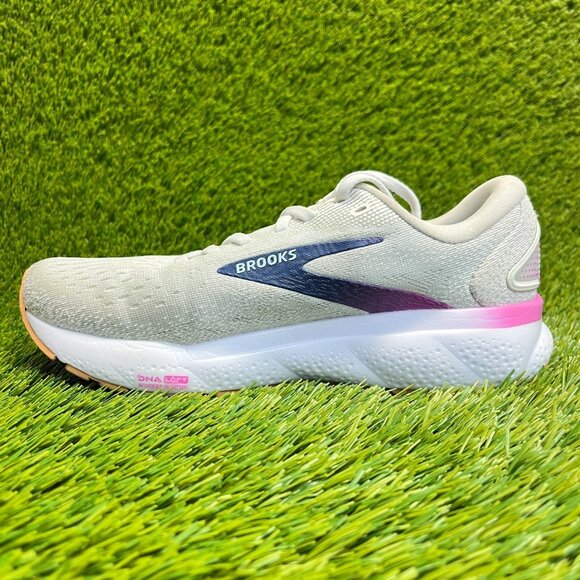 Brooks Ghost 16 Womens Size 7 Gray Blue Purple Walking Running Shoes Sneakers - Picture 2 of 10